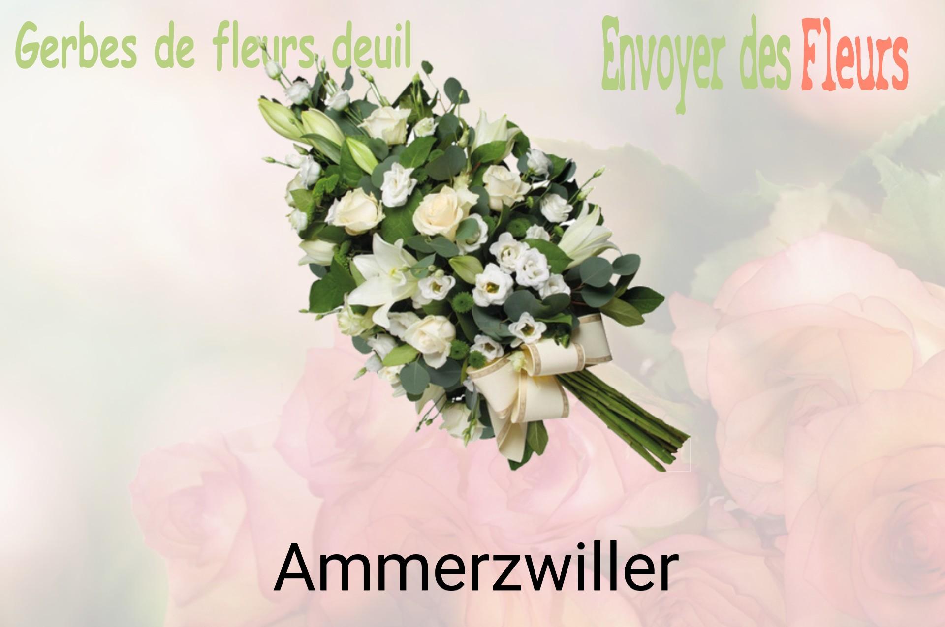 Gerbe de fleurs de deuil livrée à Ammerzwiller